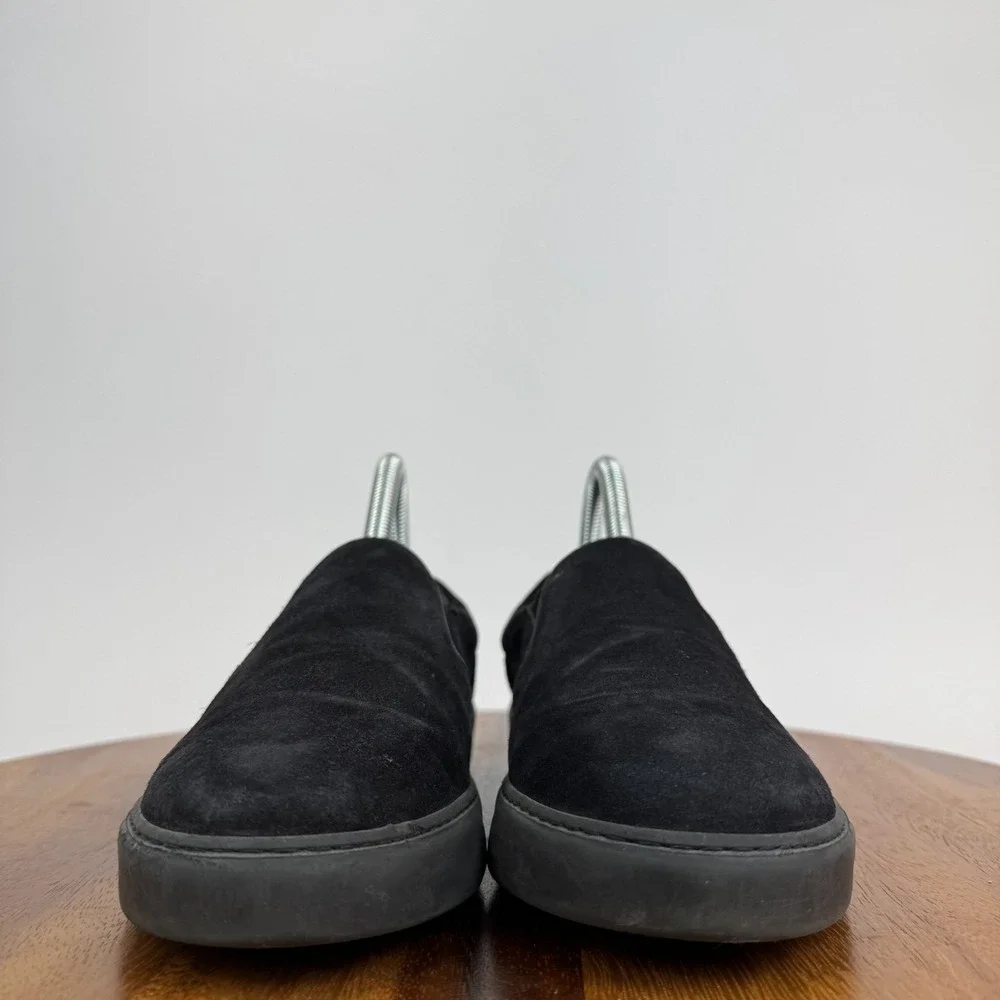 Womens Moncler Black Suede Casual Slip On Shoes Sneakers Size 36‎ US 6 M GUC